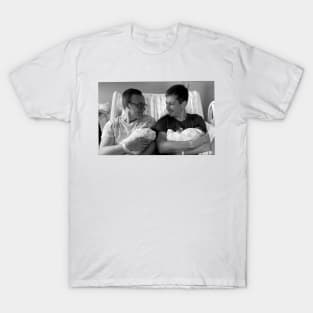 Pete Buttigieg and Chasten Glezman Buttigieg with the Buttitwins Photo T-Shirt